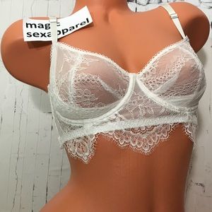 VS 38DD DREAM ANGELS LONG LINE BUSTIER BRA LACE